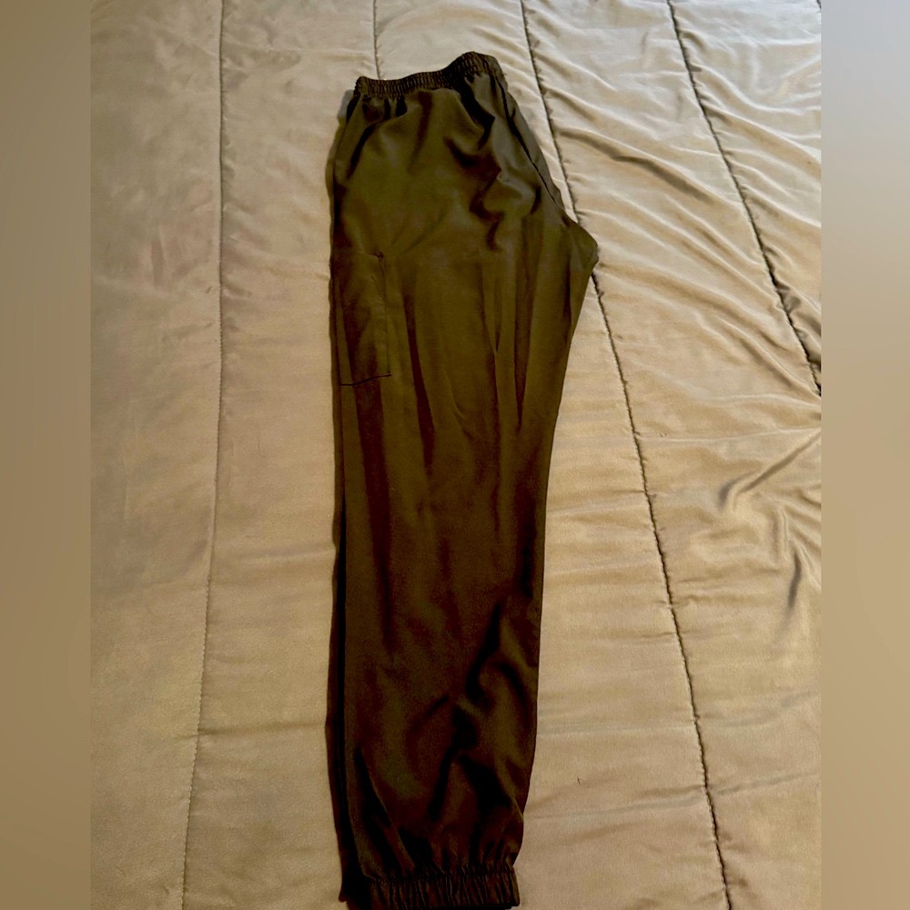 XL 4 Flex Black Drawstring Scrub Pants - Picture 7 of 8